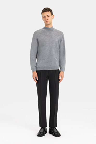 GRAY MELANGE 1/2 TURTLENECK TRICOT 3